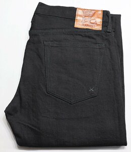 MARUNI JEANS (マルニジーンズ) 毘沙門天 BI-18536BK / 15ozブラックデニム タイトストレート 未使用品 w36