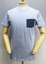J.CREW (ジェイクルー) Slim Contrast Pocket Tee / ウォッシュド コントラスト ポケットTシャツ #53623 未使用品 ブルー size M_画像2