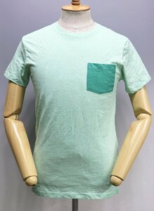 J.CREW (ジェイクルー) Slim Contrast Pocket Tee / ウォッシュド コントラスト ポケットTシャツ #A1017 未使用品 グリーン size S