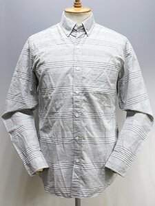 J.CREW (ジェイクルー) GRAY STRIPED B.D.SHIRT / グレーストライプ ボタンダウンシャツ #B8640 未使用品 グレー size S / ボーダー
