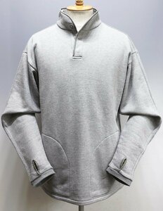 FINE CREEK - MOSSIR (ファインクリーク モシール) Eion / エイオン ハイネック プルオーバースウェット MOSW004 未使用品 L.GRAY size 38