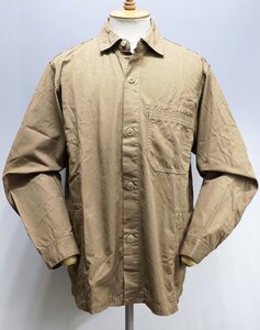 hobo (ホーボー) Cotton Twill Coffee Dyed Shirt Jacket / コットンツイル コーヒー染め シャツジャケット HB-SJ3301 未使用品 size M