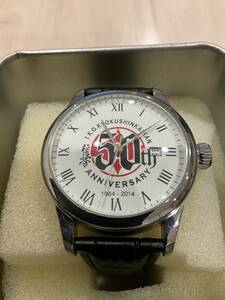  ultimate genuine . pavilion ultimate genuine 50 anniversary commemoration wristwatch karate clock large mountain times . limitation unused 