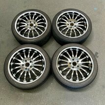 タイヤ付き社外ホイール4本セット　ENKEI TMW CE16-1(エンケイ)　18×8J　+45　114.3　5穴　225/40R18　2023年製　1～4ミリ_画像1