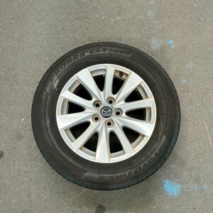 タイヤ付き純正ホイール1本　CX-5　KE2FW　9965 61 7070　17×7J　+50　114.3　5穴　225/65R17　2021年製　4ミリ