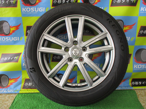 １７インチ中古セット　215/55R17　ブリヂストン　レグノGR-XII　7-17　5H114.3　+55　ビックウエイ　T.R.G　ヴェゼル　オデッセイ等に♪