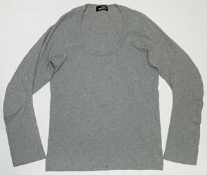 135A tricot COMME des GARCONS コムデギャルソン 無地 長袖 グレー【中古】