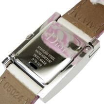 Dior/ディオール マリス D78-109 腕時計 ステンレススチール/レザー クオーツ シェル文字盤 レディース_画像4