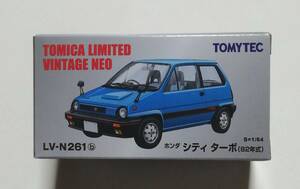 即決！ トミカ リミテッド ヴィンテージ ネオ LV-N261b ホンダ シティ ターボ 82年式 (青) 新品・未使用品 