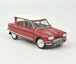  Norev 1/18 Citroen ami6 Club 1968 Corse a red NOREV CITROEN AMI 6 CLUB 1968 Corsaire Red 1968 181602