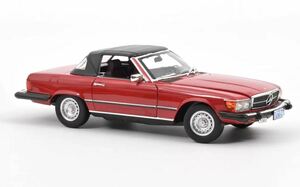 ノレブ 1/18 メルセデスベンツ 450SL (R107) USAバージョン 1979 レッド NOREV MERCEDES BENZ フル開閉機構 ミニカー