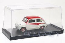 ブルム 1/43 フィアット 600 アバルト 750 1956 ベージュ/レッド アバルト70周年記念 BRUMM FIAT 600 DERIVAZIONE ABARTH 750_画像5