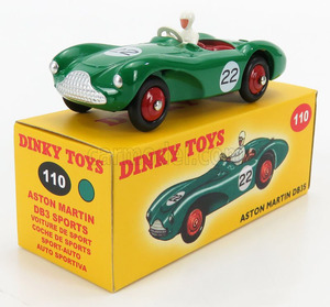 DINKY TOYS 1/43 Dinky Aston Martin DB3S green ASTON MARTIN DB3S reprint minicar 110