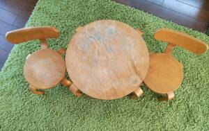  parent .DIY. lovely paint make. optimum!KATOJI for children table & chair set 