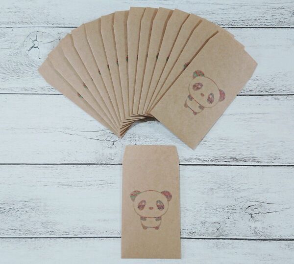 **ぱんだ ハンドメイド ポチ袋 15枚セット**