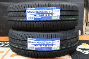 ◆【即納OK】日本製!!新品タイヤ2本Set!!185/60-16(185/60R16)トーヨーTOYOナノエナジー3プラスMAZDA2デミオUPアップ!アクアクロスオーバー