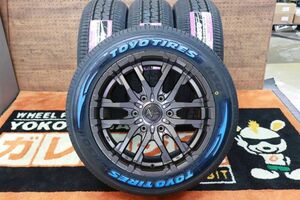 ◆新品LTホワイトレターH30 215/65R16インチ付6.5J+38 6H/139.7 BBD!!ナイトロパワーM26クロスファング200系ハイエース レジアスエース