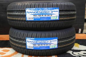 ◆【即納OK】国産!!新品タイヤ2本Set!!185/60R15(185/60-15)トーヨーTOYOナノエナジー3プラス アクア カローラ シエンタ フィット