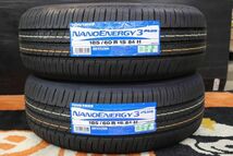 ◆【即納OK】国産!!新品タイヤ2本Set!!185/60-15(185/60R15)トーヨーTOYOナノエナジー3プラス アクア カローラ シエンタ フィット_画像1