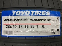 ◆新品! 前後4本Set 専用サイズ! 225/45R18(245/40R18) 225/45-18(245/40-18) TOYOプロクセススポーツ2 メルセデス・ベンツ Cクラス W205_画像2