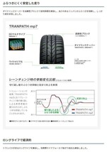 ◆新品! 即納! 23年製 2本Set TOYOトランパスmp7 195/65R15 195/65-15 タイヤ交換 夏用タイヤ ステップワゴン ノア ヴォクシー セレナ 他_画像8