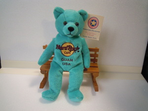 【三】雑貨売切◇　Hard Rock CAFE　ハードロックカフェ　HERRINGTON　TEDDY BEARS　テディベア HTB　◇　エメラルドグリーン