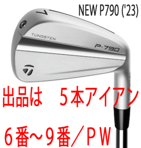 新品■テーラーメイド■2023.9■NEW P790('23)■５本アイアン■6~PW■DMG EX TOUR ISSUE スチール■S200■正規品■アスリート向け■完璧！