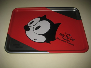 1986 Felix the cat フィリックス　スチール　トレイ　35x25x1.5cm レギュラーサイズ　大和アルミニューム　日本製