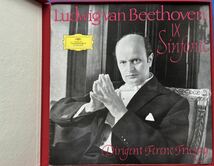 フリッチャイ / ベートーヴェン: 交響曲第9番「合唱付き」「エグモント」序曲「レオノーレ」第3番 独 DGG SLPM 138 002/3 STEREO 2LP BOX_画像2