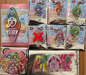 映画 プリキュア オールスターズF スマイルプリキュア クリアカード ナンバリングキーホルダー チャーム 缶バッジ