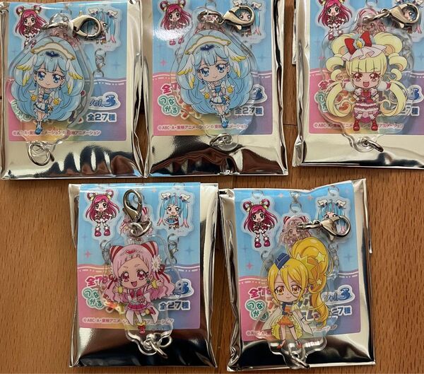映画 HUGっと!プリキュア エール アンジュ エトワール マシェリ アムール つながるアクリルチャーム 全5点