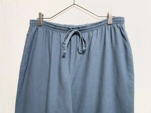 〜1990's ALFRED DUNNER Linen cotton fabric easy pants ビンテージリネンパンツ flax
