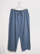 〜1990's ALFRED DUNNER Linen cotton fabric easy pants ビンテージリネンパンツ flax_画像2