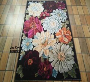 一般玄関マット段通 家庭用カーペット シルク絨毯 手織りカーペット 花柄 200cm*300cm
