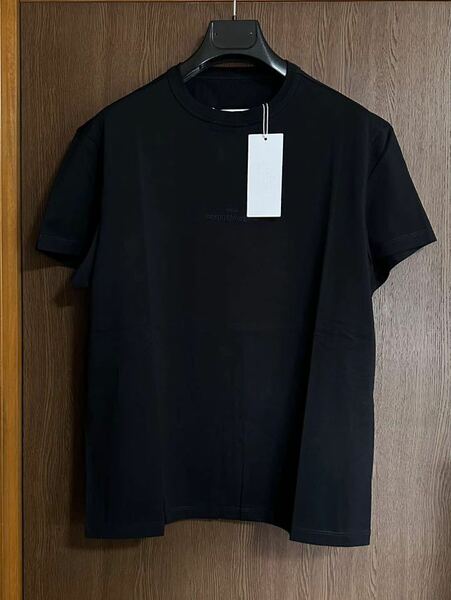 黒S新品 メゾンマルジェラ リバースロゴ Tシャツ 22AW size S 44 Maison Margiela 1 10 メンズ レディース 半袖 カットソー オールブラック