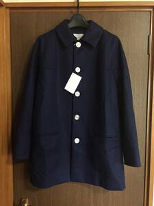 S new goods 79%off Julien David wool turn-down collar coat size S navy blue Julien teibido lady's navy coat jacket 