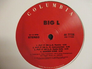 Big L ： Put It On 12'' (( L.G. Remix / BigL / 落札5点で送料当方負担