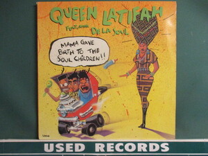 Queen Latifah ： Mama Gave Birth To The Soul Children !! 12'' (( Featuring De La Soul / DeLaSoul / 落札5点で送料当方負担