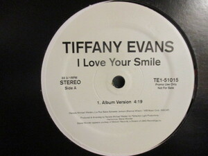 Tiffany Evans ： I Love Your Smile( Shanice カバー ) 12'' c/w I Want You Back( Jackson 5 カバー ) (( 落札5点で送料当方負担