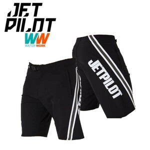 ジェットパイロット JETPILOT 2024 ボードパンツ 送料無料 プロファイラー ボードショーツ S23901 ブラック/ホワイト 34 海パン