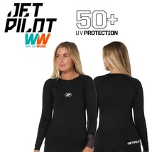 ジェットパイロット JETPILOT 2024 レディース ラッシュガード 長袖 送料無料 ザーラ L/S ラッシー S23025 ブラック 12/L_画像1