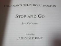 ♪輸入楽譜　Stop and Go: Part(s) +score　(Edition Peters)ジェリー・ロール・モートン　指揮者用スコア+パート譜_画像2