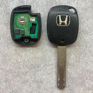 ホンダ HONDA 純正 キーレス 鍵 小 1ボタン 1B 緑基盤 黒ボタン 動作未確認 ボタン良好 バモス ライフ フィット アクティ モビリオ K50768