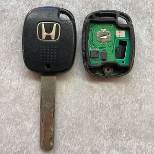 ホンダ HONDA 純正 キーレス 鍵 小 1ボタン 1B 緑基盤 黒ボタン 動作未確認 ボタン良好 バモス ライフ フィット アクティ モビリオ K50769