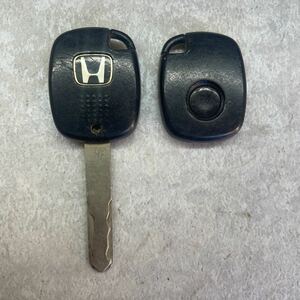 ホンダ HONDA 純正 キーレス 鍵 小 1ボタン 1B 緑基盤 黒ボタン 動作未確認 ボタン良好 バモス ライフ フィット アクティ モビリオ K50778