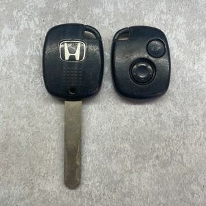 ホンダ HONDA 純正 キーレス 鍵 小 2ボタン 2B 緑基盤 黒ラバー 動作未確認 ボタン良好 バモス ライフ フィット アクティ モビリオ K50798