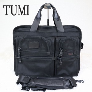 TUMI トゥミ エクスパンダブル ショルダーバッグ ビジネス 2way PC収納可能クッション付きケース ブラック 26141DH 大容量