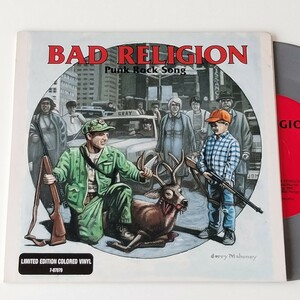 【96.US-ORI/カラー盤】BAD RELIGION/PUNK ROCK SONG(ATLANTIC 7-87079)バッド・レリジョン/LIMITED EDITION/GRAY MARBLED VINYL/EP 7inch
