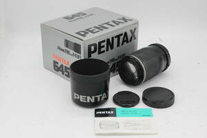 【返品保証】 【元箱付き】ペンタックス Pentax smc PENTAX-FA 645 200mm F4 前後キャップ フード付き 中判レンズ s1683