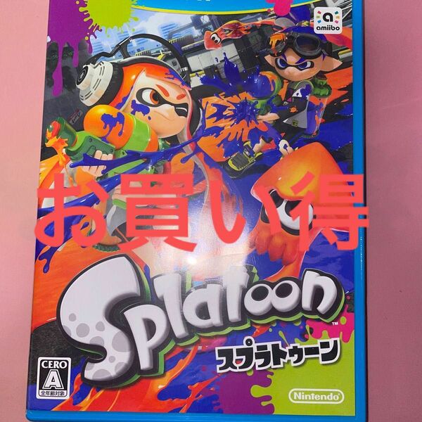 WiiUスプラトゥーン スプラトゥーン Splatoon 任天堂 WiiUソフト